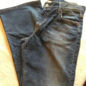 Lucky Brand Women's Medium Blue Wash Button Fly Boot Cut Easy Rider Jeans Sz 14